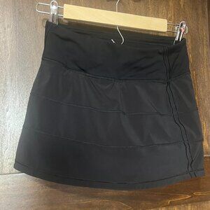 Lululemon Athletica Skirt Pace Rival Midrise -  Black Size 2
